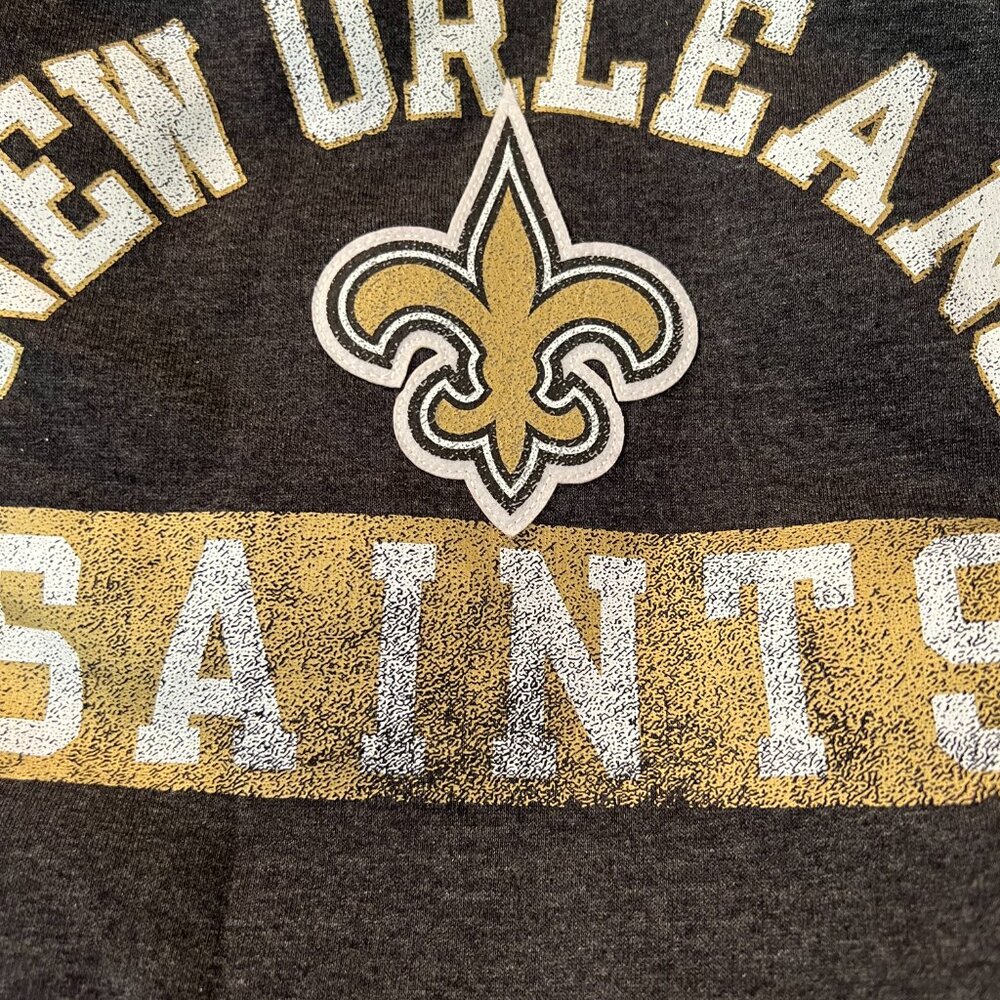 NFL Team Apparel New Orleans Saints Hoodie NWT 2XL-Sherpa Hood - Picture 4 of 5